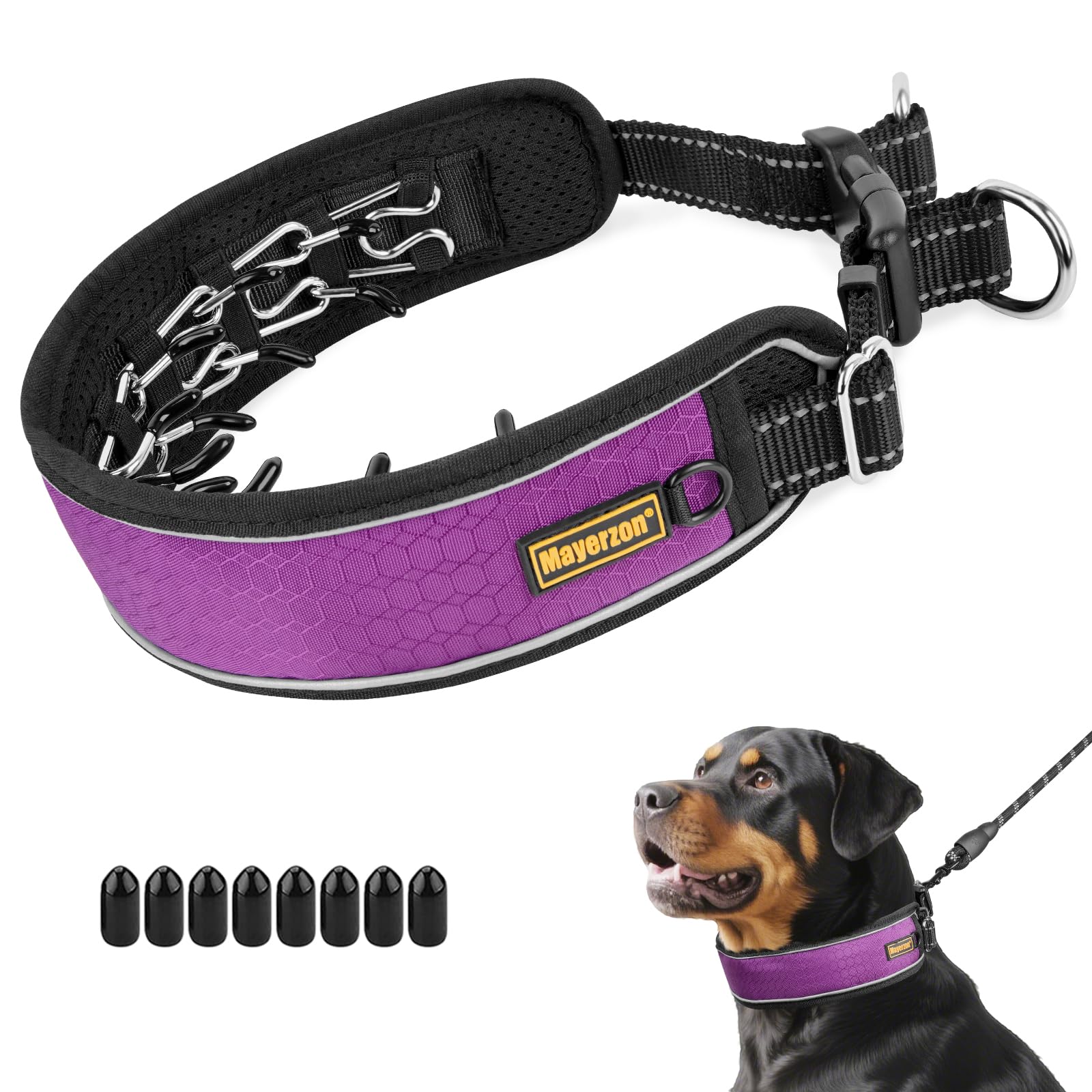 Mayerzon Patented No Pull Collar in purple