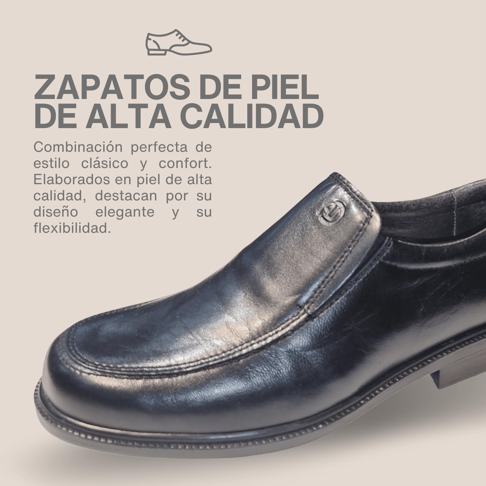 Ariadna Sánchez Zapatos de Vestir Piel Odell, Mocasines Cómodos y Flexibles, Suela Antideslizante, Regalos Originales para Hombre