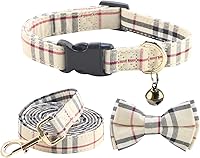 Vista 6 de SuperBuddy Collar para perro, collar ajustable con corbatín, collar para mascotas para perro con corbatín suave, collares para perros pequeños