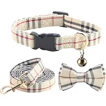 SuperBuddy Dog Collar and Leash,Breathable Adjustable Dog Collar-Safe Buckle-Collars for Small Medium Large Pet