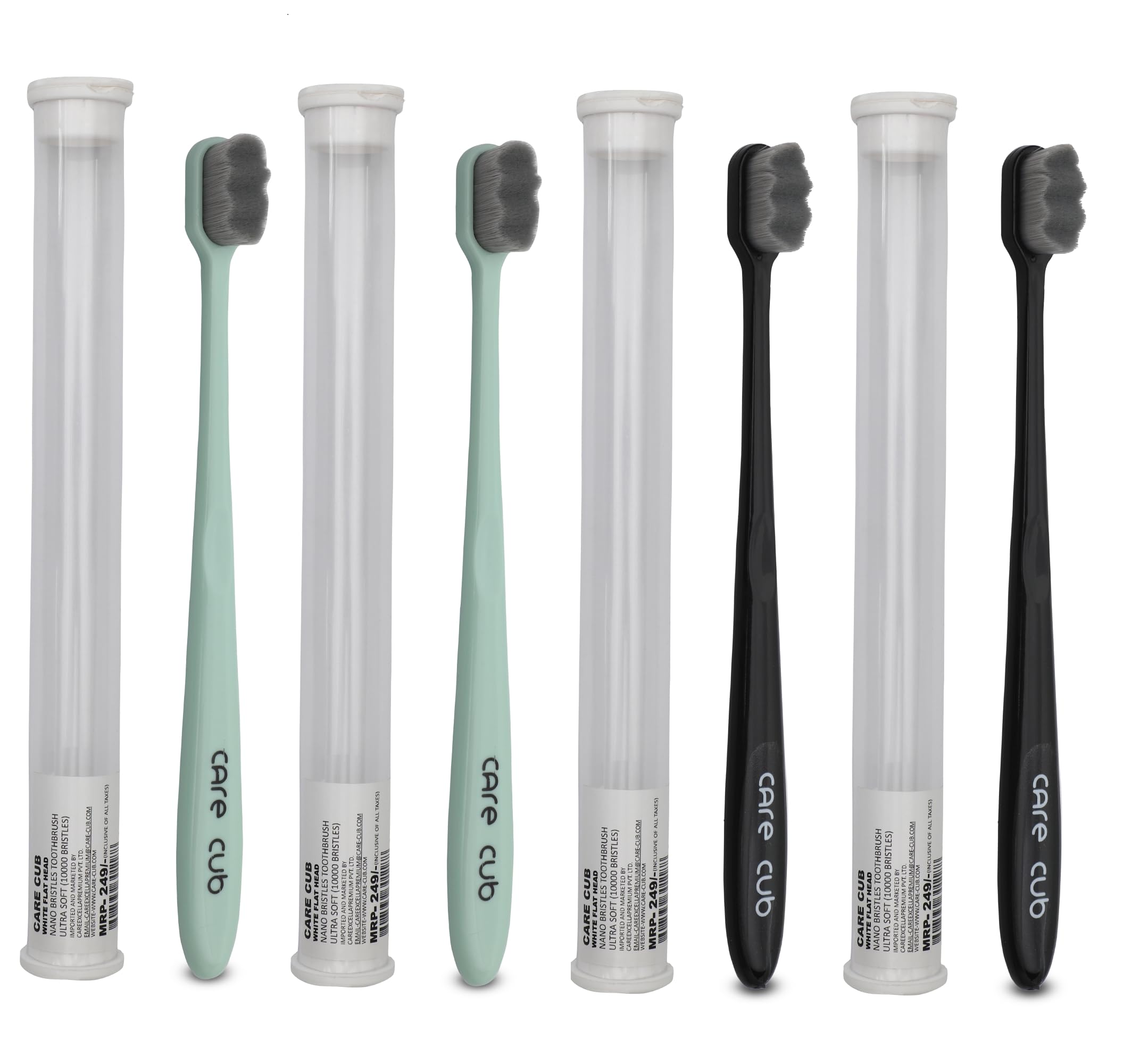 CARE CUB 2 Black & 2 Green Zigzag Ultra Soft-Bristles Micro Nano 10,000 Nano Bristle Good Cleaning Effect For Manual Toothbrush For Adults Pack Of 4 (B0CBGCBM28) Amazon Price History, Amazon Price Tracker