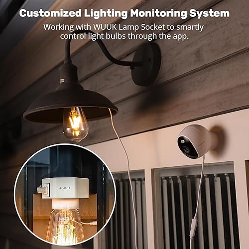 Miniatura 8 de WUUK Cámara de seguridad interiorexterior, cámara Wi-Fi de reconocimiento facial, cámara inteligente de resolución de 2.5K4MP, visión nocturna a