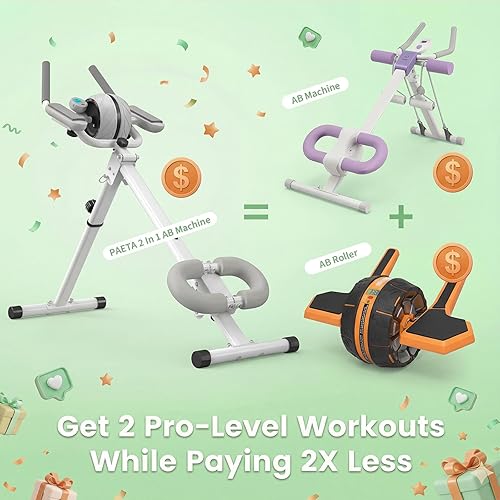 Miniatura 2 de PAETA Máquina de abdominales, equipo de entrenamiento abdominal para gimnasio en casa, máquina de entrenamiento de abdominales para entrenamiento de