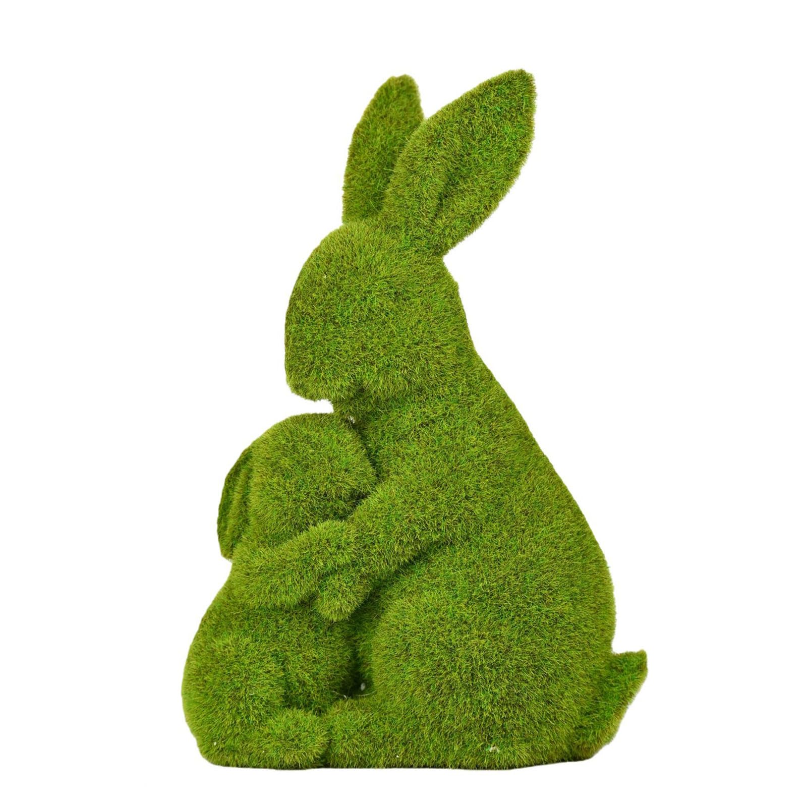LUCKGONI Flocking Rabbits Resin Statue Set For Easter Decoration Bunnies Figurines Perfect For And Home Decoration