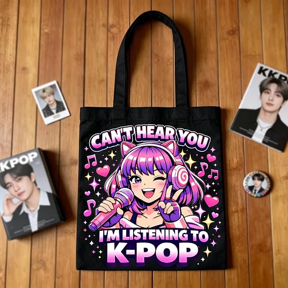 Kpop Gifts Tote Bag for Teen Girls K Pop Bookbag K Pop Christmas Girl Gifts