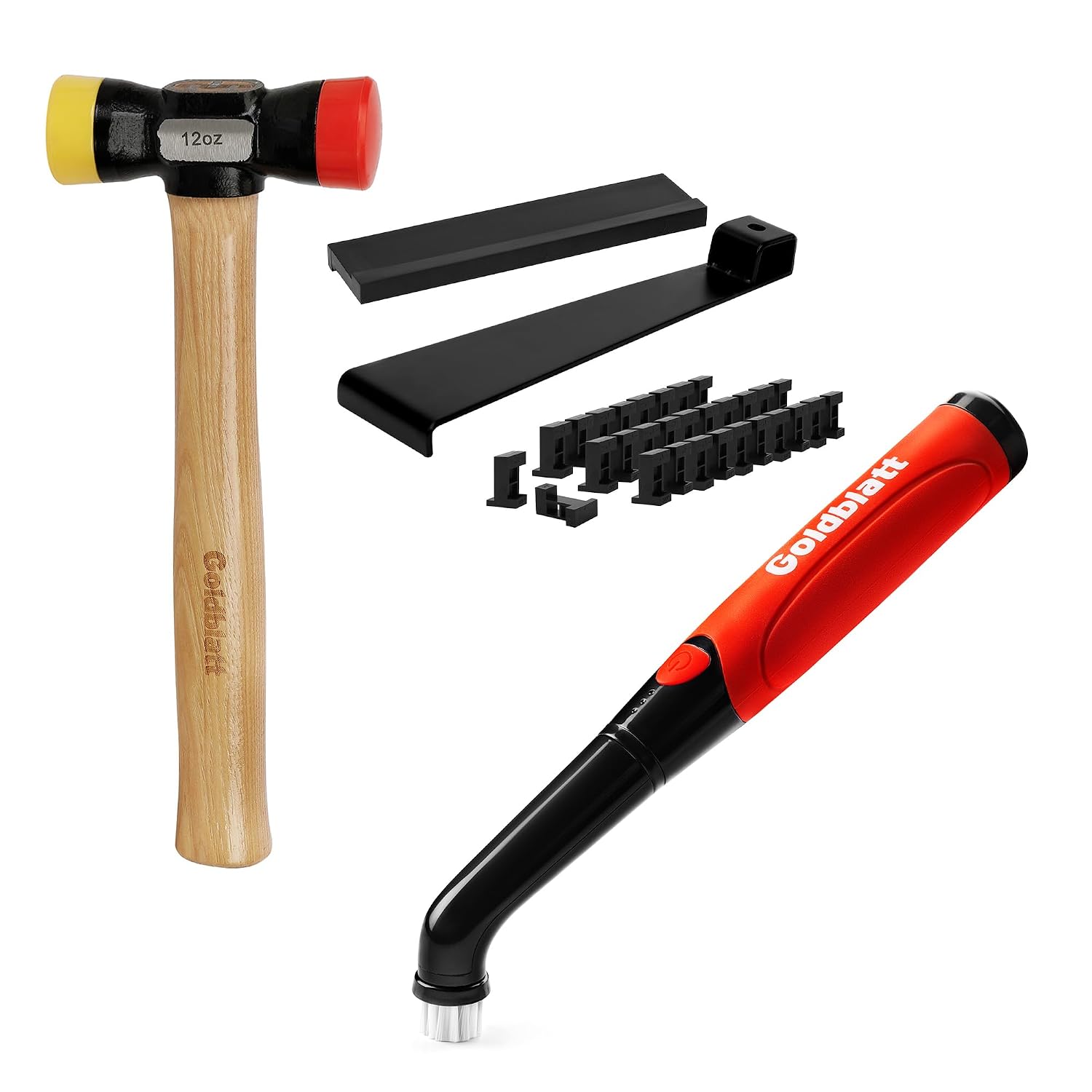 Goldblatt Laminate Wood Flooring Installation Kit & Goldblatt Cordless Electric Spin Scrubber