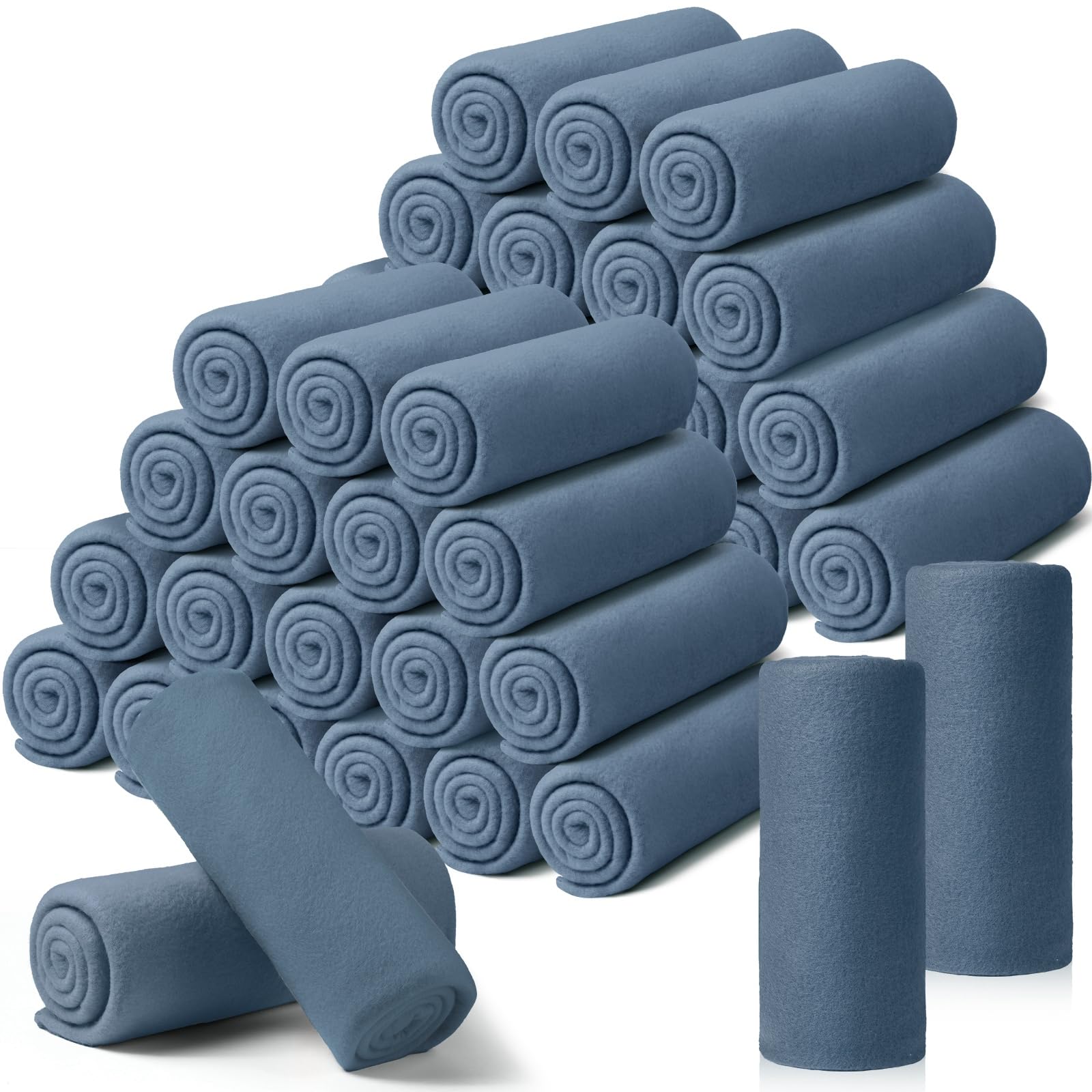 Kinlop Fleece Blanket Bulk 60 x 50 Inch Soft Lightweight Fleece Cozy Blanket Warm Throw Plush Pet Throw for Bed Couch Sofa Home Office Wedding Gifts