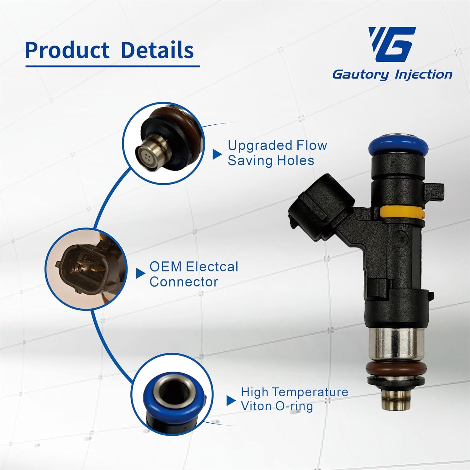 Fuel Injectors Set of 6 Compatible with Nissan 2005 2006 350Z, 2004-2007 Murano, for Infiniti G35 2004-2006, FX35 2005-2008, M35 2006-2008 3.5L V6 Replace OE 0280158042 FJ828