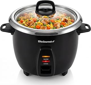 Elite Electric Rice Cooker with Stainless Pot