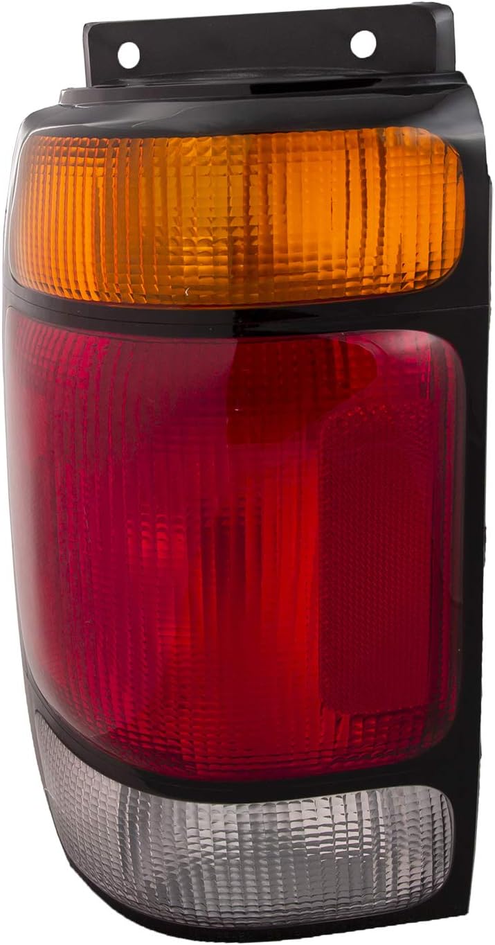 HEADLIGHTSDEPOT Tail Light Compatible with Ford Mercury Explorer Mountaineer 1995-1997 Includes Left Driver Side Halogen Tail Light