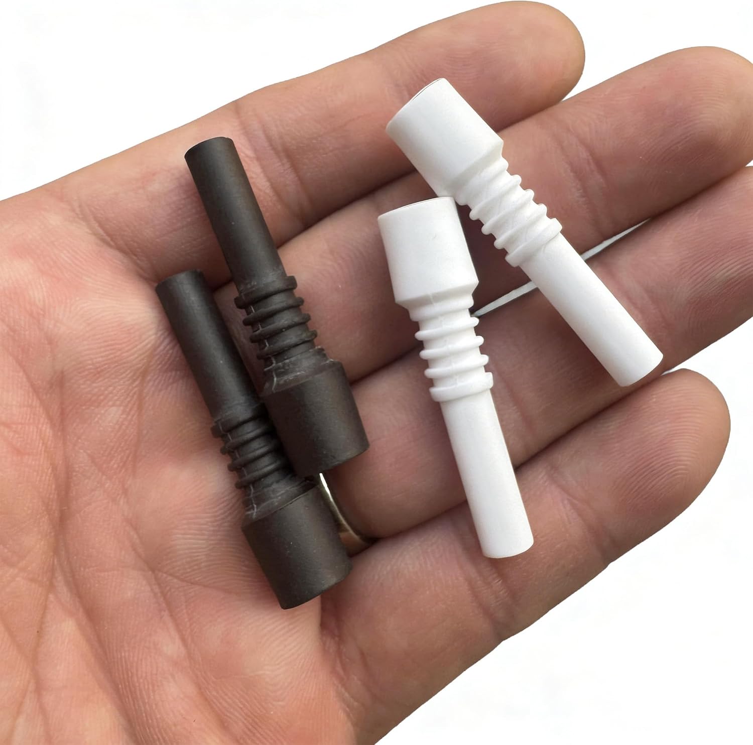 Sand Blaster Ceramic Nozzles Only - Replacement Sandblasting Tips（White+Black 10mm 4 Pcs）