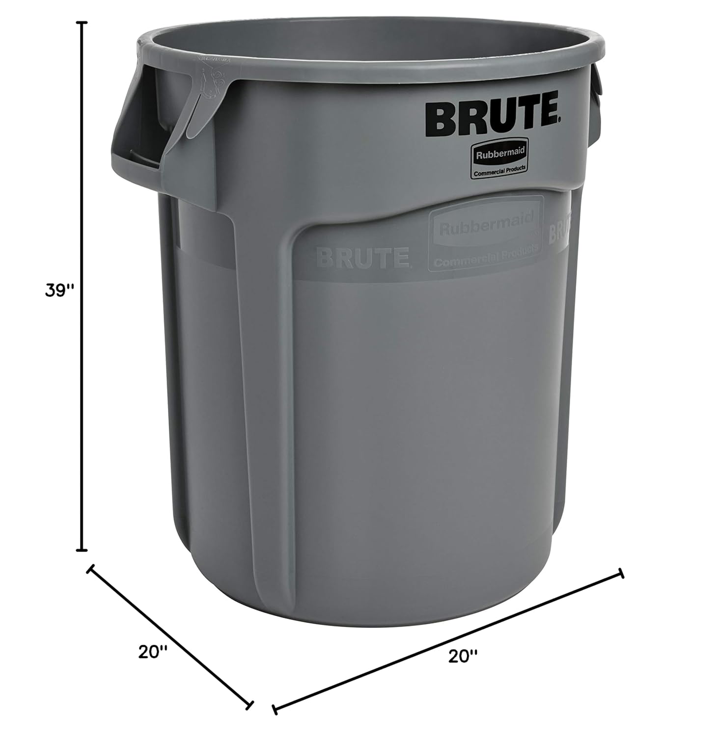 TRASH CAN 20G GRY