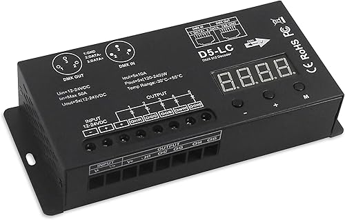 Vista 41 de Controlador Dmx 3CH dmx 512 controlador Dmx Decodificador para tira LED RGB o luces controlador Dmx512 Decodificador de pantalla digital
