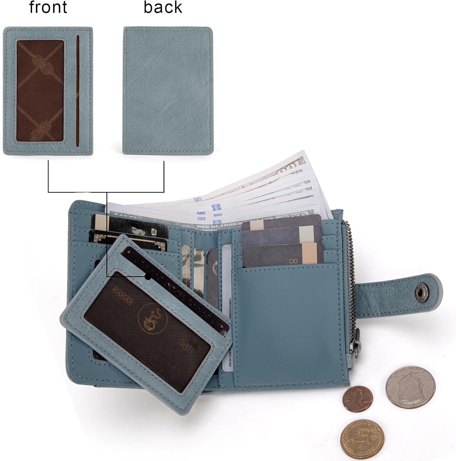 Montana West X Wrangler Small Women Wallet and Aztec Card Holder Set for Women