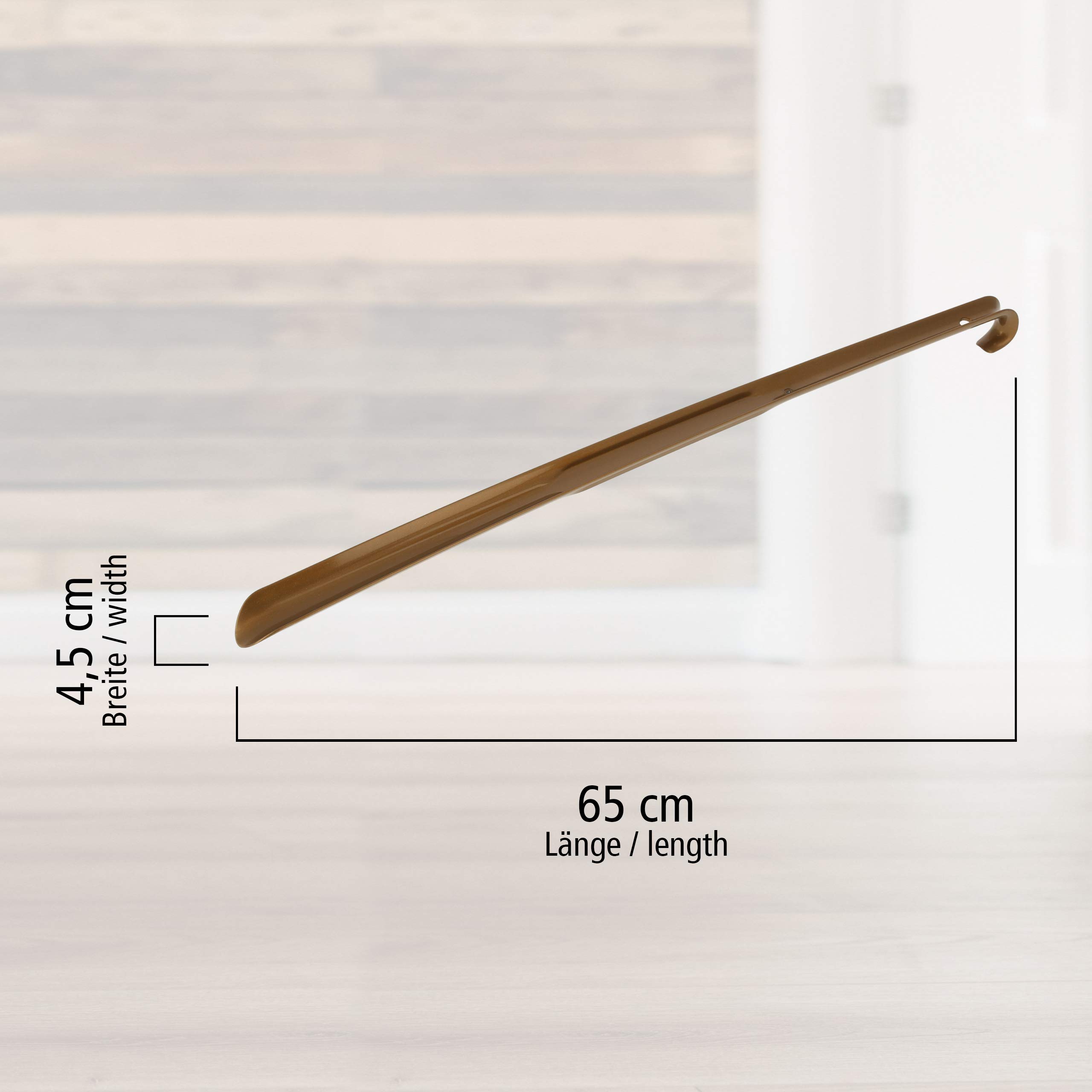 Lantelme Lot de 3 chausse-pied de 65cm | En plastique - Taille XXL | Long et stable | Aide à l'enfilage des chaussures de fabrication allemande