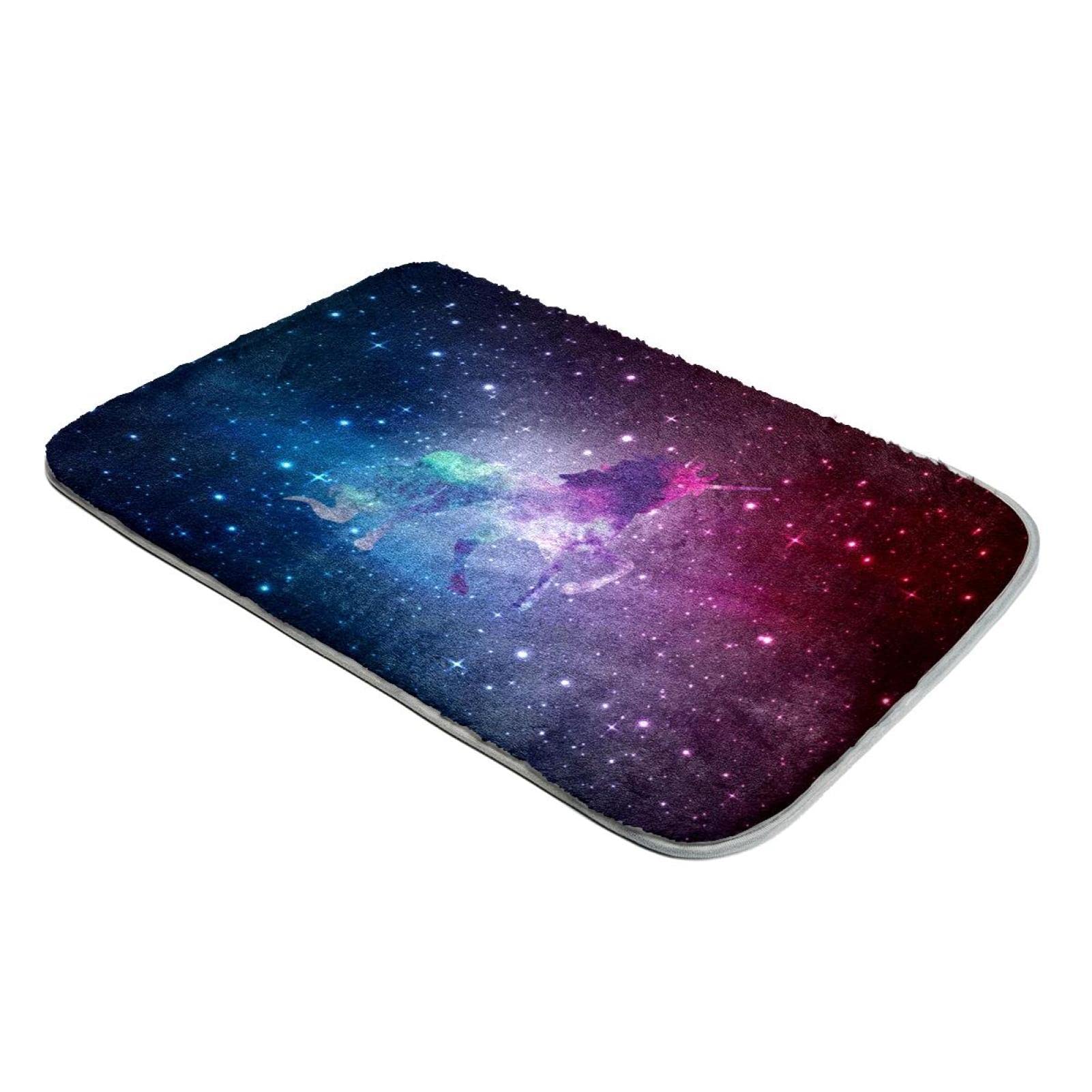 Tapis à poils longs fausse fourrure licorne cadeau anniversaire enfant