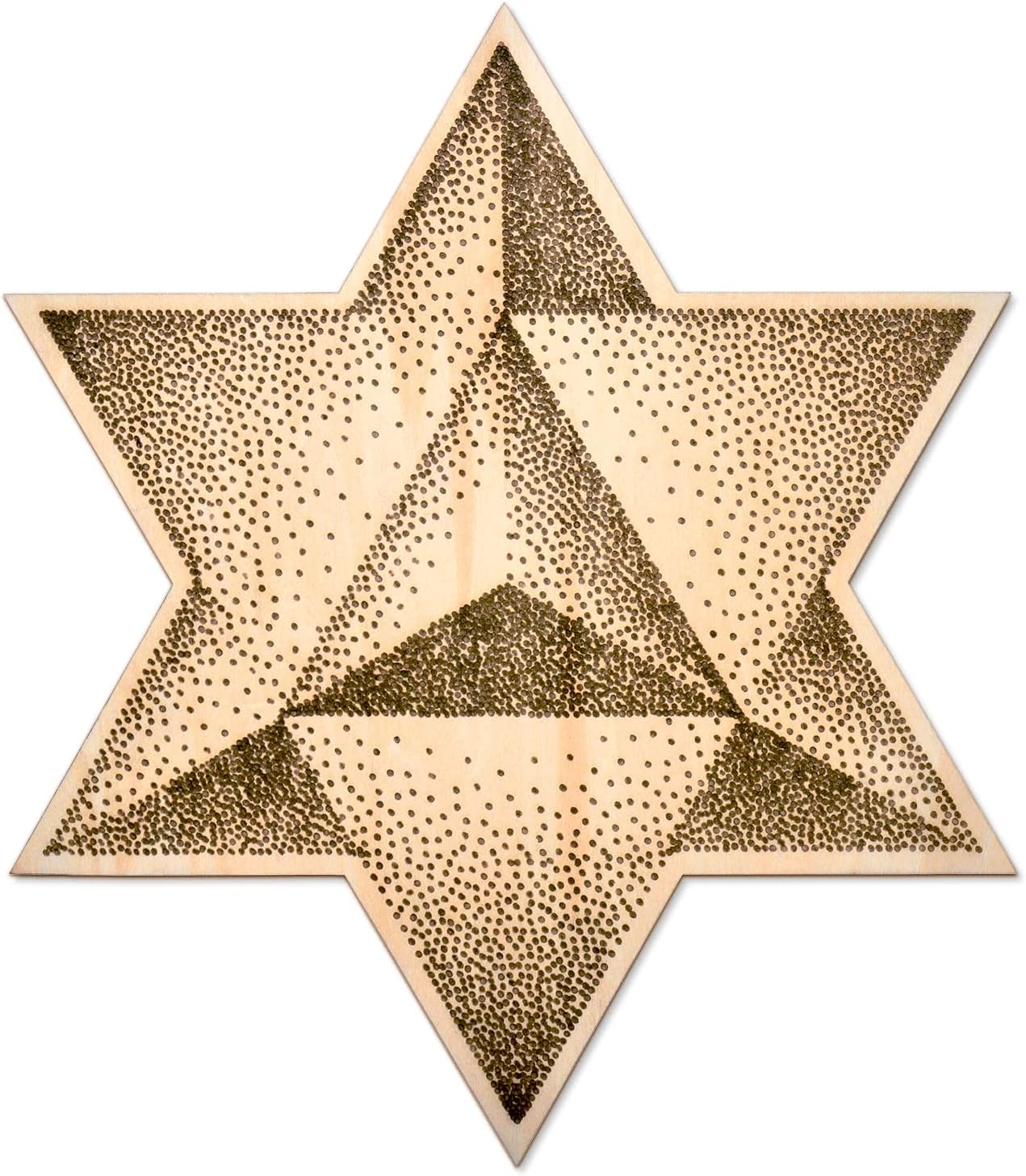 Fourth Level MFG 12" Merkabah, Sacred Geometry Wood Wall Art, Spiritual Vehicle Divine Connection Symbol, Zen Home Decoration for Yoga and Meditation, Good Chakra Energy Altar Decor