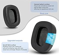 Vista 5 de Almohadillas de repuesto para Logitech G533 G633 G935, GVOEARS Almohadillas de gel refrescante para Logitech G231 G433 G533 G633 G635 G933 G935 G935