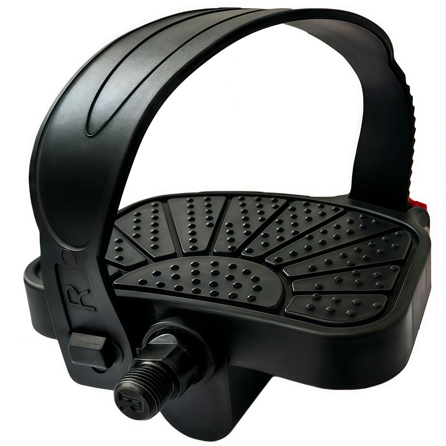 YBEKI Indoor Cycling Bike Pedals - 9/16” & 1/2” Spindle with Adjustable Toe Straps | Compatible with Peloton, Schwinn IC4, Spin Bikes | Anti-Slip, 500 lb / 227 kg Capacity (1/2"（12.58mm) Spindles)