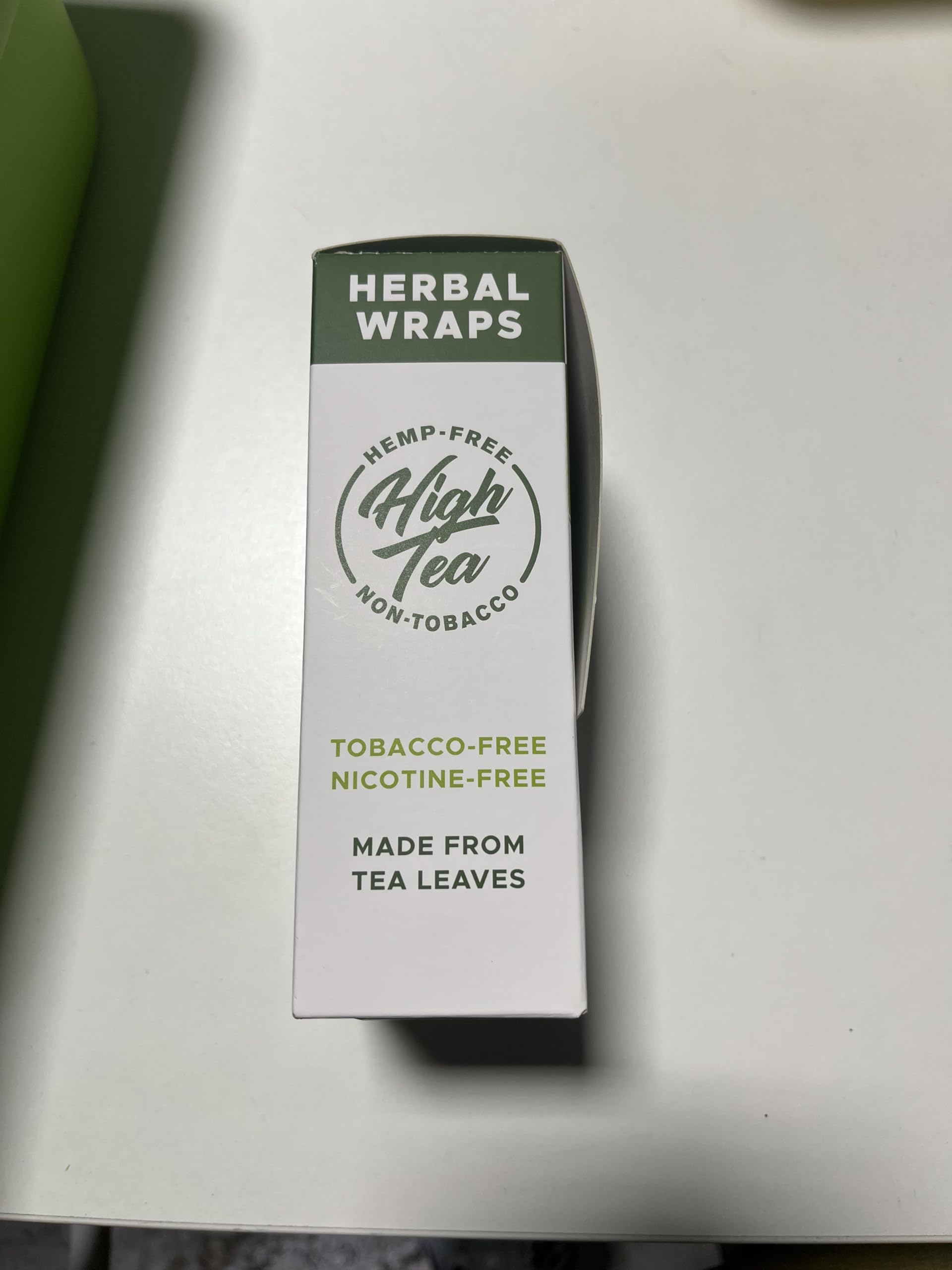 Amazon.com: High Tea Non Tobacco All Natural Herbal Smoking Wraps - Green  Apple