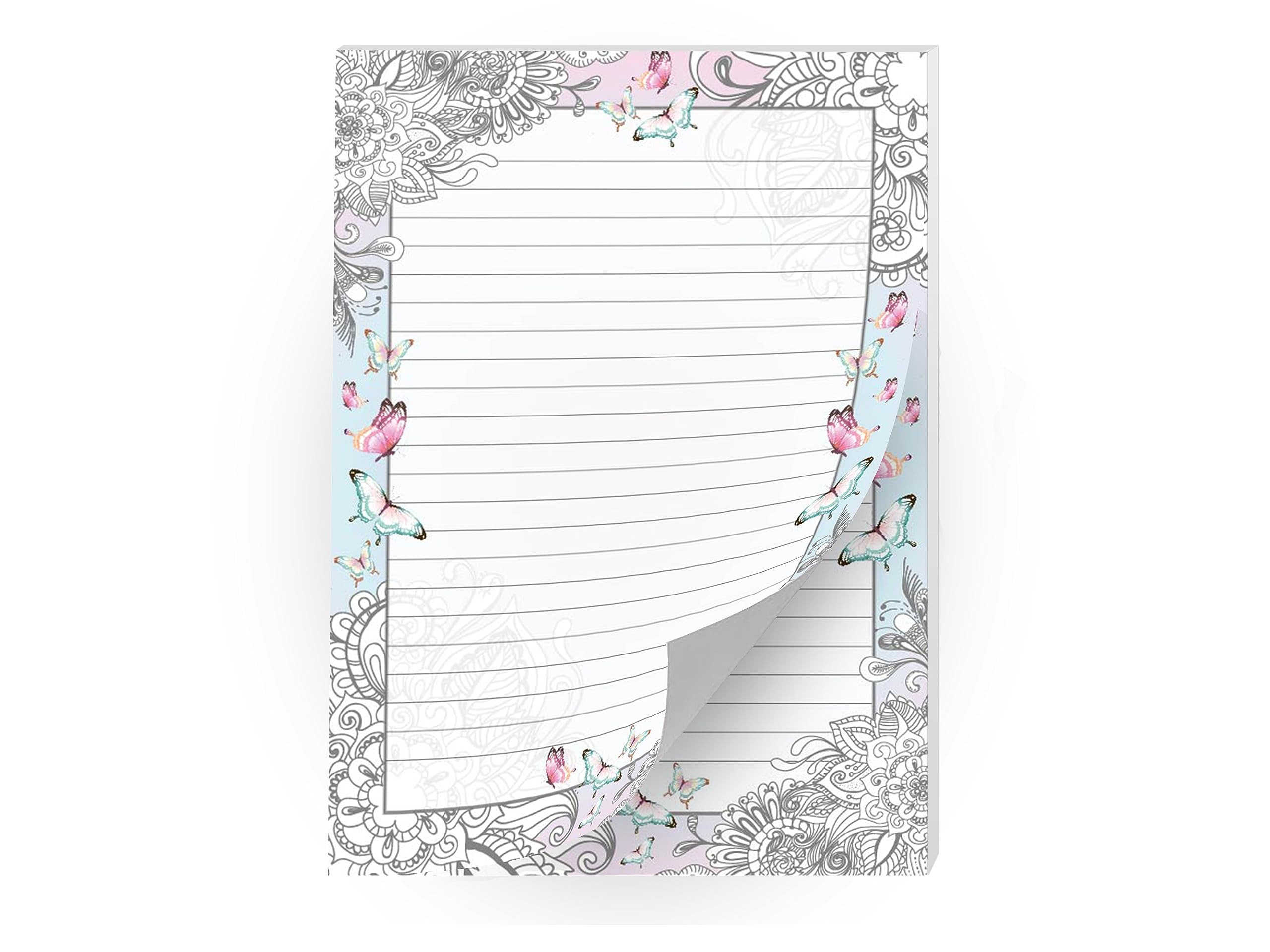 Lot De 2 Blocs De Papier à Lettre Ligné à Motif Pour Filles Lot De 2 Blocs De Papier à Lettre Ligné à Motif Pour Filles