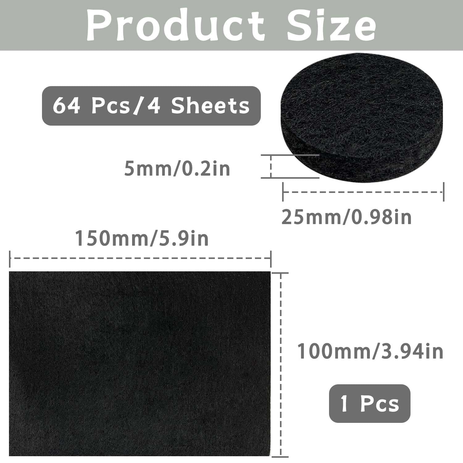 35 Mm Di Feltro. Adesivi. Contenuto Di Marron: 4 - Foto 11