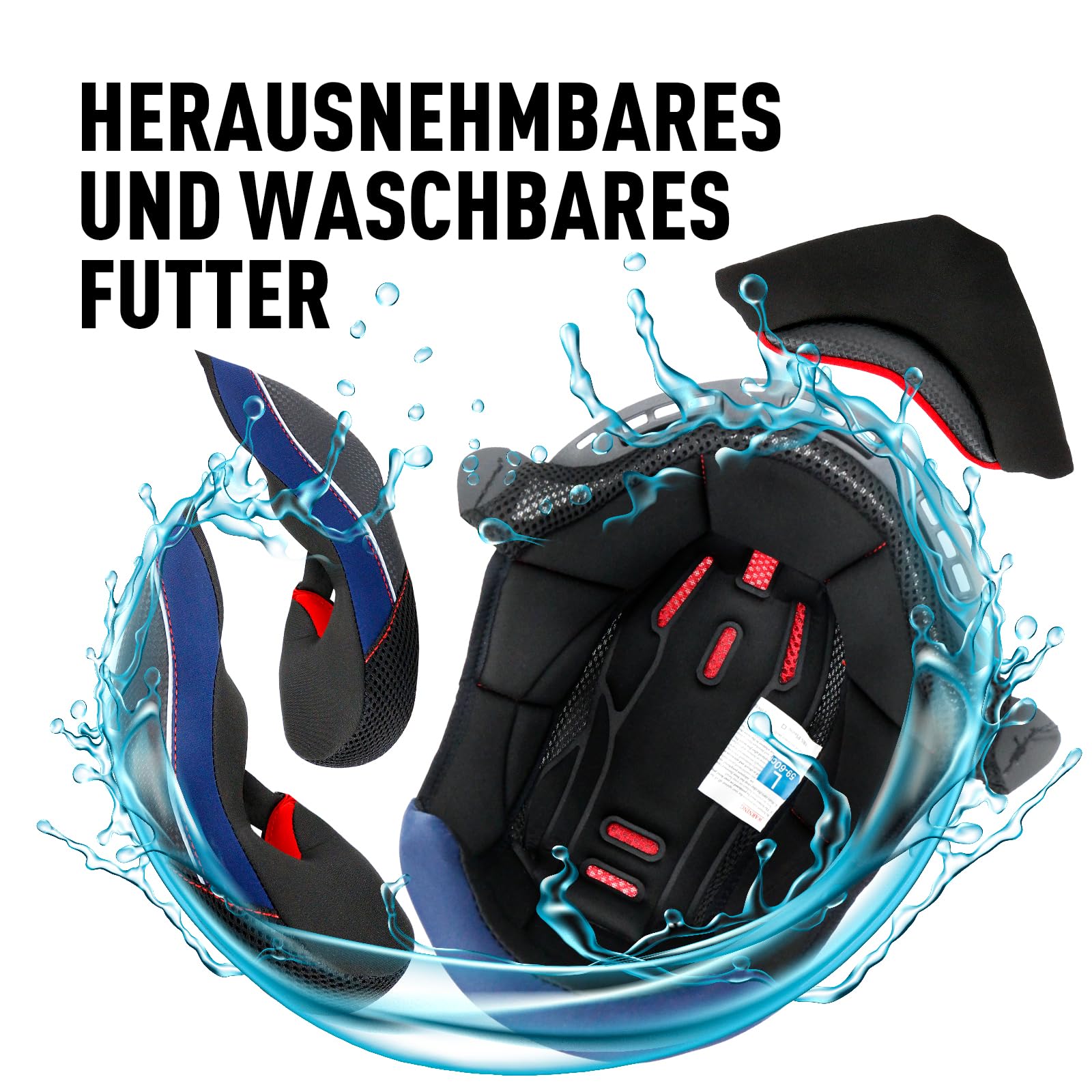 Helm Motorrad, Motorradhelm Zertifiziert nach ECE 22.06, Klapphelm Motorrad Herren, Schwarzer und Grauer Helm