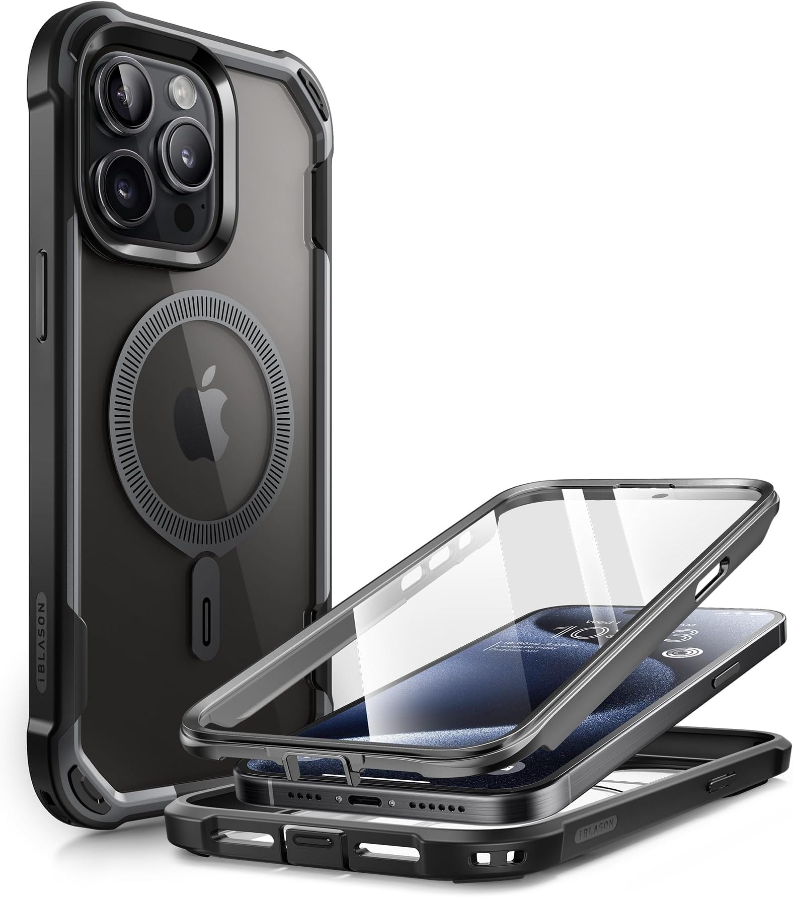 Coque étanche IPhone 16 Pro Max/15/14 – Protection Intégrale + Verre Trempé Intégré