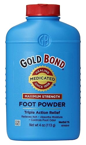 Gold Bond Polvo medicado para pies 4 onzas (4.0 fl oz) (paquete de 2) disponible en Yaxa Guatemala