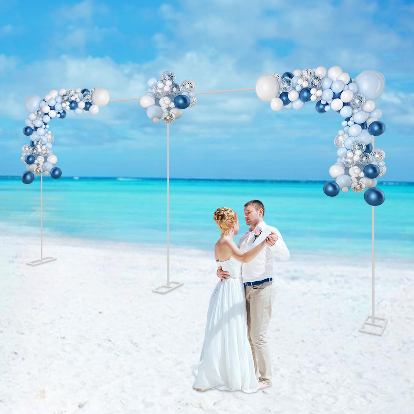 Hochzeit Bogen, 3m x 6m Hochzeitsbogen, Rechteckig Hochzeitshalterung, Verstellbares Wedding Backdrop Stage Stand für Hochzeiten, Geburtstagsfeiern, Weihnachtsfeiern