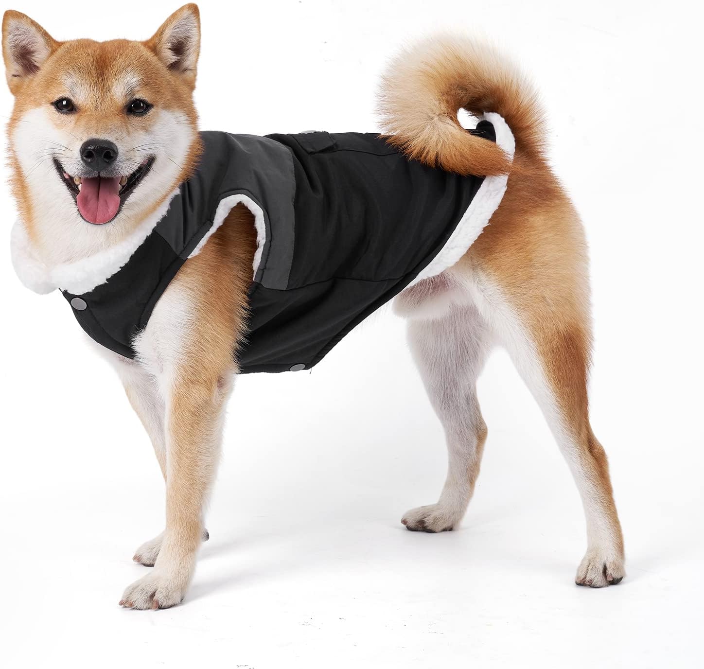 MAMORE Warm Dog Winter Coat, Windproof Thickened Soft Dog