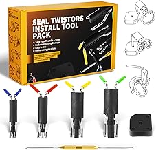 6 Pack Hydraulic Seal Installation Tools, Hydraulic Cylinder Piston Repair Rebuild Seal Kit, U-Cup Rod Seal Installation Tool Kits Upgraded Super Strong Seal Twistor Install Tool Set
