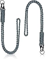 Vista 29 de Frienda Juego de 2 Cordones de Paracord de Servicio Pesado Collar de Silbatos Correa Trenzada 550 Cordón de Llavero para Actividades al Aire Libre