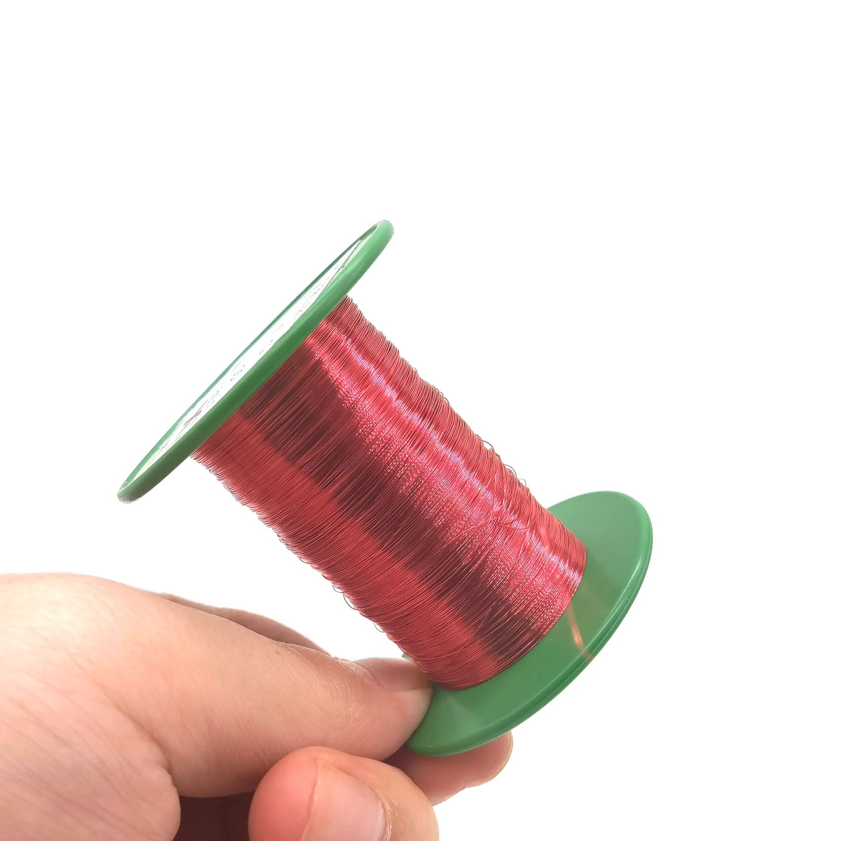 Magnetic Wire 24 AWG Enameled Copper Magnet Wire - 100 Ft Red - Foto 7