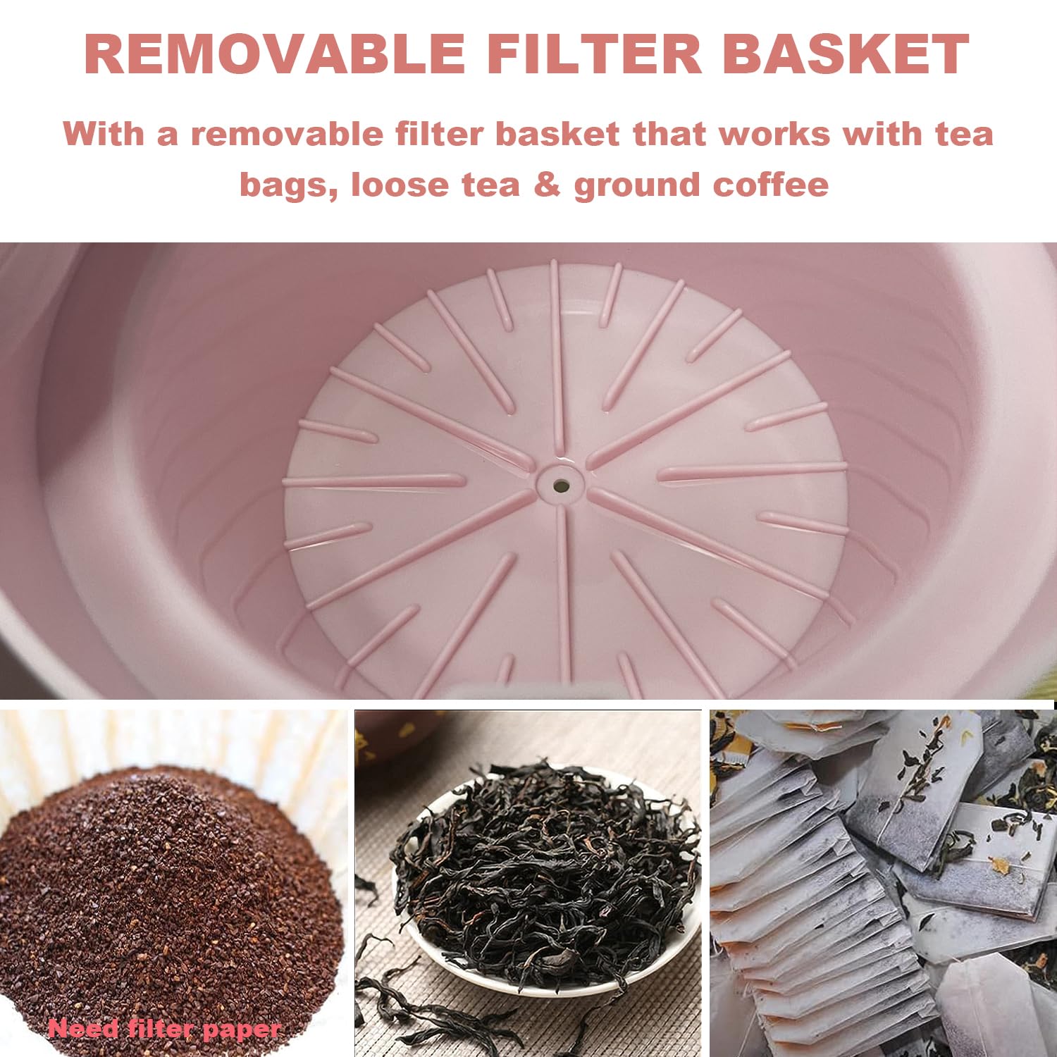 LITIFO Iced Tea Maker and Iced Coffee Maker Brewing System with 2quart