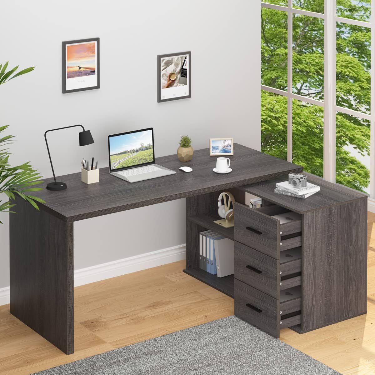 Best HD Pictures about  Rotating L Shape Desk  with No AI Images