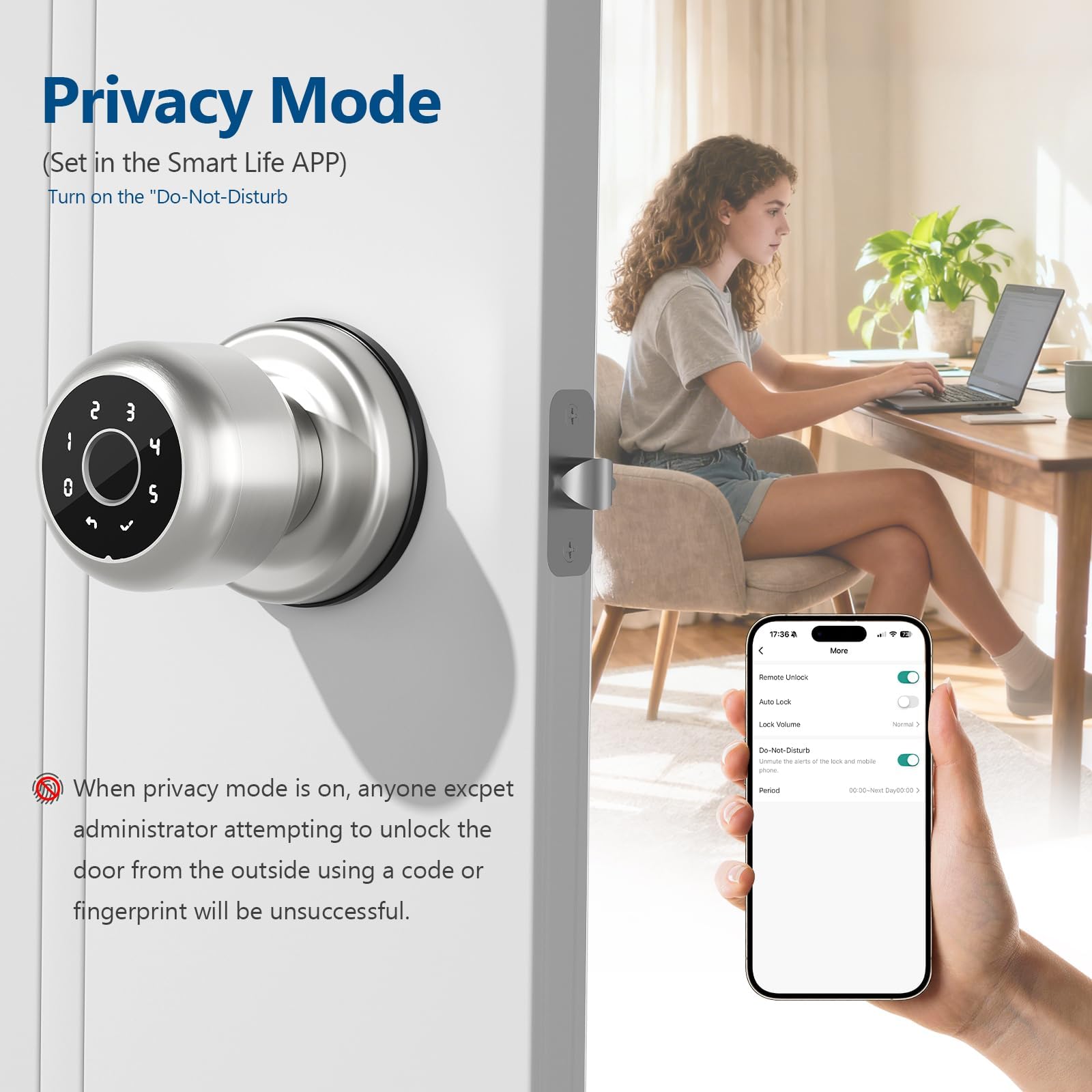 Smart Door Lock - Fingerprint & Keypad -5
