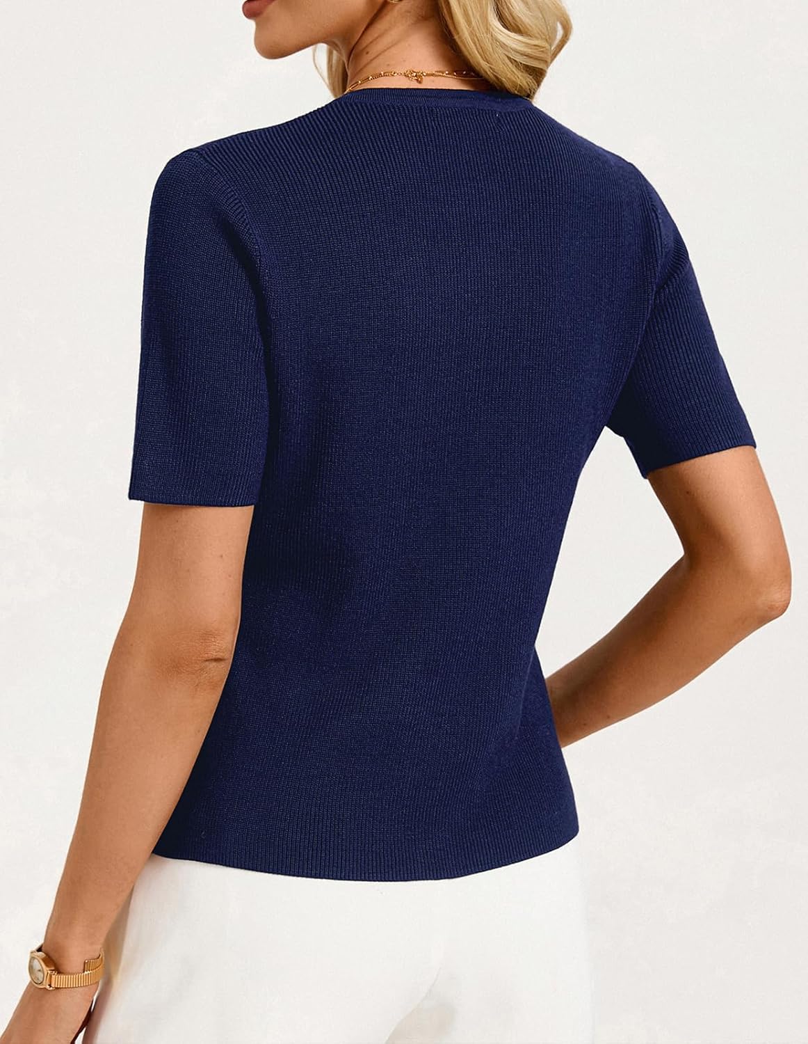 GRACE KARIN Short Sleeve Cardigans for Women, Lightweight Spring Cardigans 2026, Button Up Sweaters with Pockets - Image 2