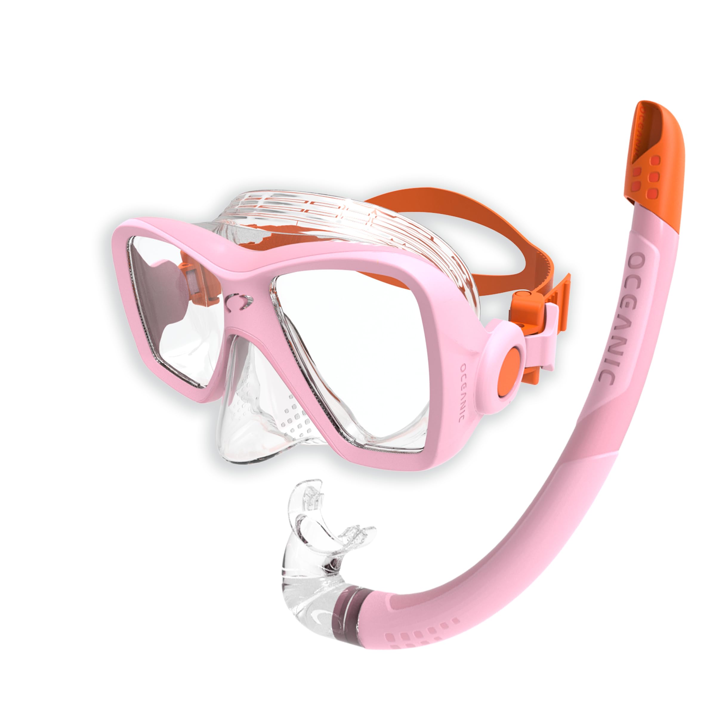 Oceanic Essential-01 JR - Combo per snorkeling, colore: Rosa