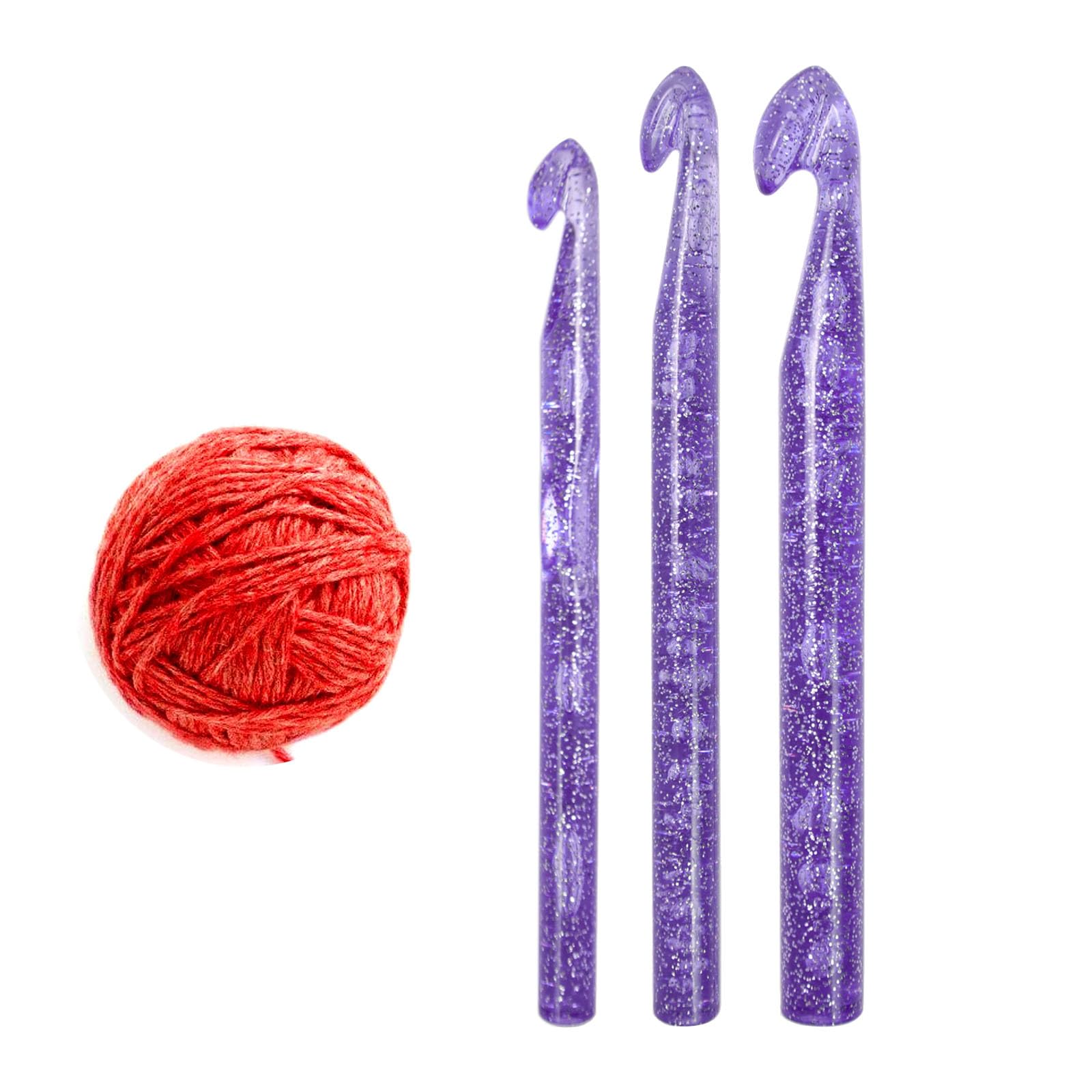 Aeelike Tunesische haaknaalden met touw, 3,5-12 mm, kleurrijk, kunststof, Tunesische haaknaaldenset met breiaccessoires, 120 cm, Tunesische haaknaalden voor dekens, tapijt, truien, grote breiprojecten