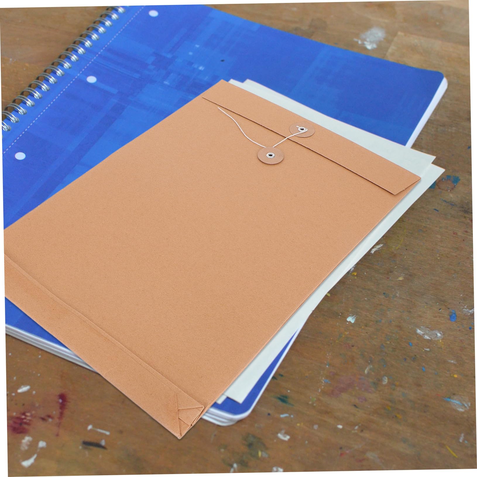 POPETPOP 25piezas Cartera de Papel Kraft Organizador de Documentos Carta Unidades Carpeta Portadocumentos para Papelería de Oficina Archivo