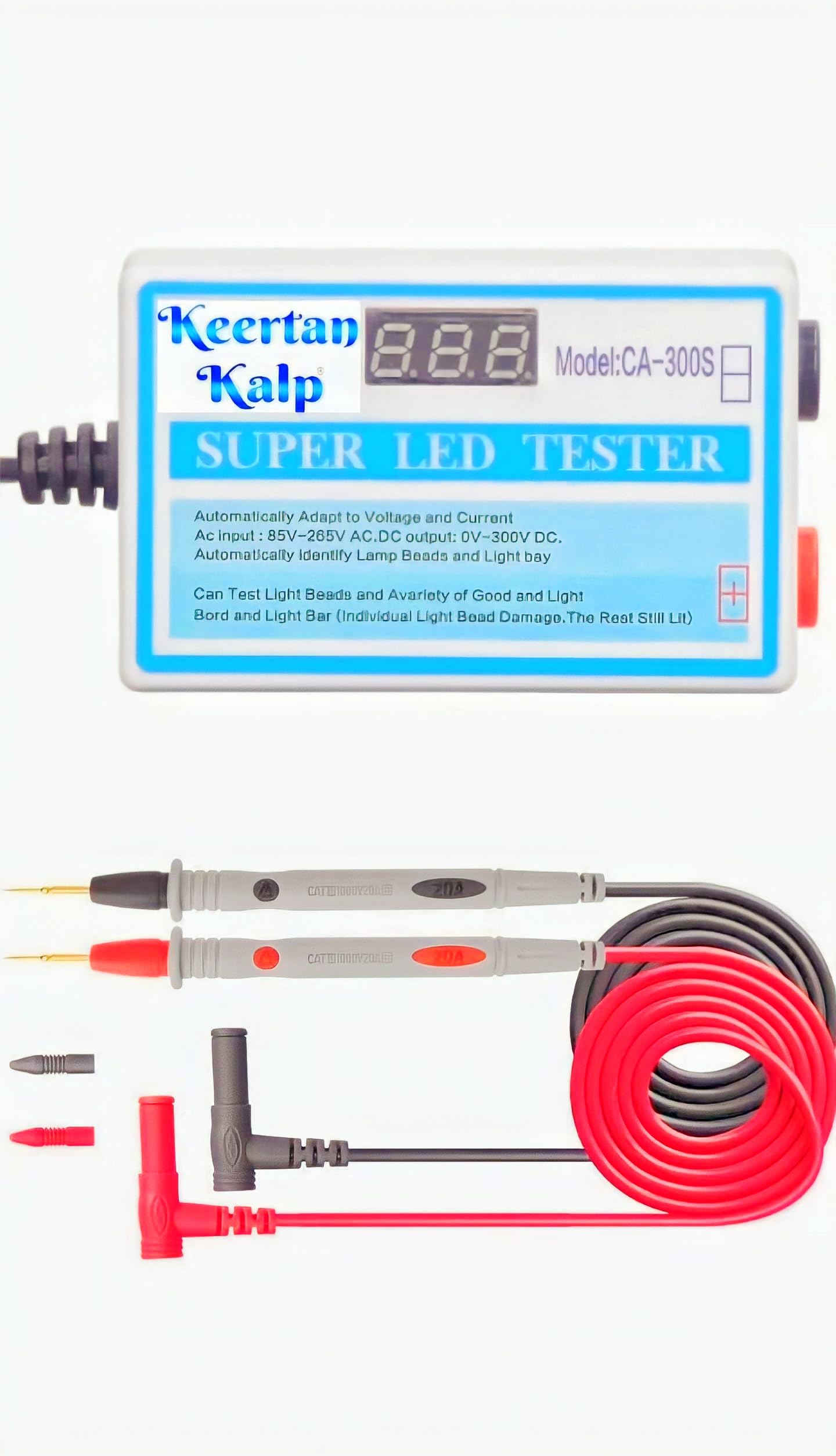 keertan kalp LED Light Tester, LED TV Backlight Tester, 0-300 V LED Strip Lights with Adaptive Voltage Repair Tool for Repairs, Multipurpose Tester (B0CKCS5NB4) Amazon Price History, Amazon Price Tracker