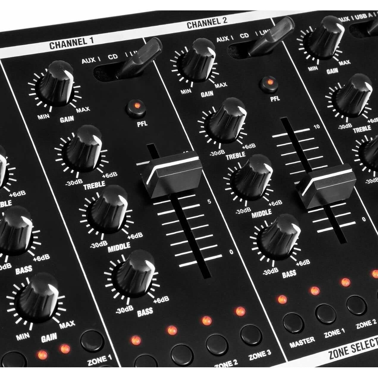 Power Dynamics PDZM700 Installation Mixer mit 4 Zonen