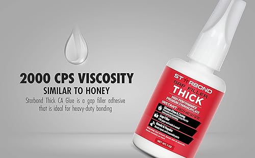 Miniatura 3 de Starbond EM-2000 Pegamento grueso, premium, de 1 onza, con 1 micropunta de regalo. Para tornería, hobbies, flechas de arquería, o laboratorios