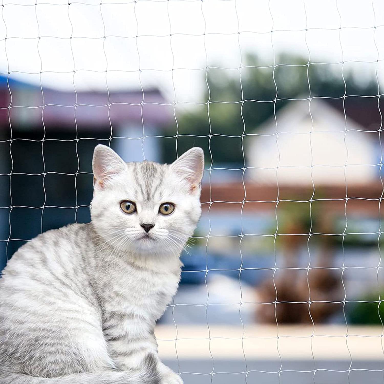 YOKMO Katzennetz Balkonnetz Katze Anti-Fall Zaunnetz Hundezaun Netze Transparent Nylon Haustier Maschenzaun Anti-Fall Netz für Balkon Fenster Treppen Netz für Balkon Fenster Treppen