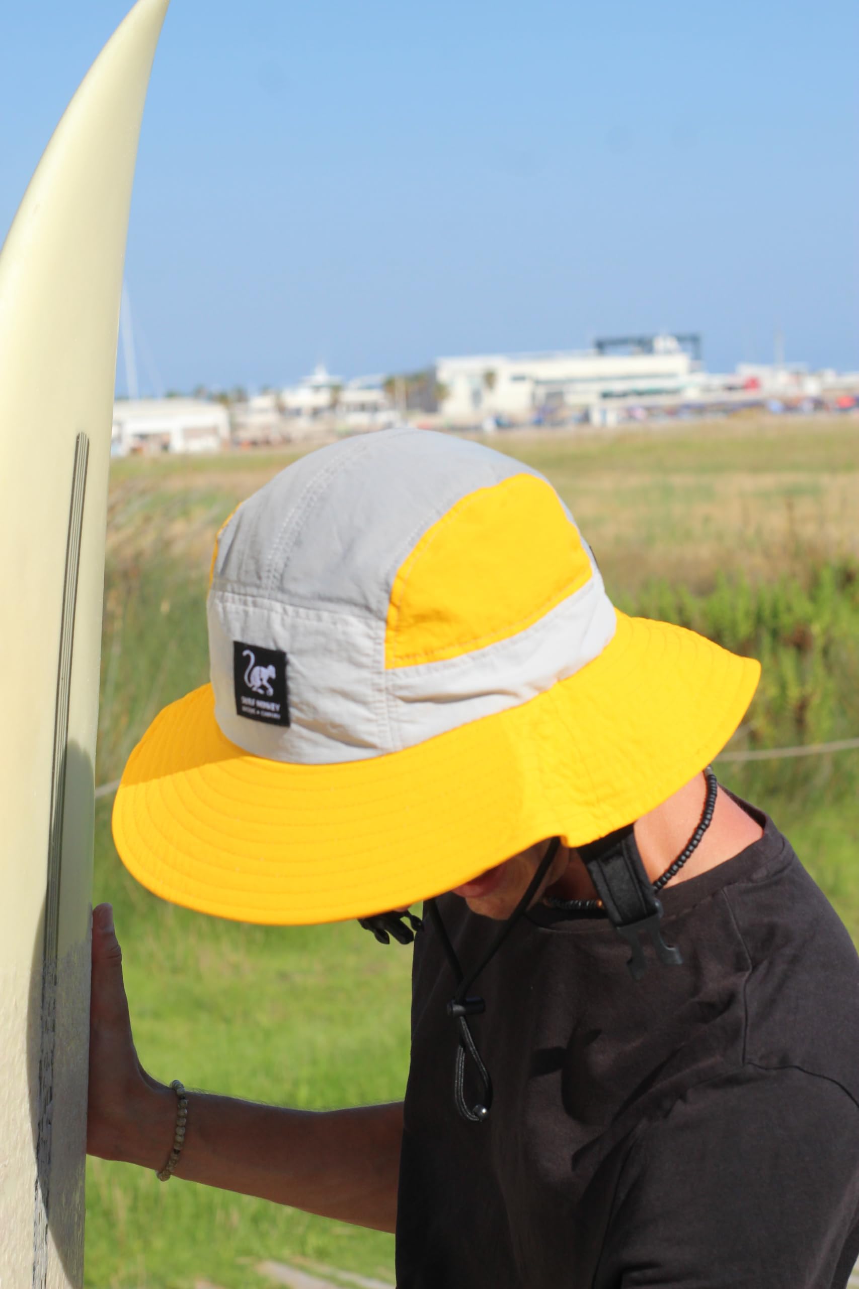 Surfhut für Herren/Damen, UPF50+, Boonie Hat mit Sonnenschutz – flexibles Visier / wasserdicht