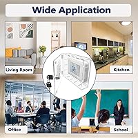 Vista 6 de Caja de bloqueo de termostato extragrande, bloqueo inteligente de panel de interruptor de pared táctil con cerradura se adapta al control