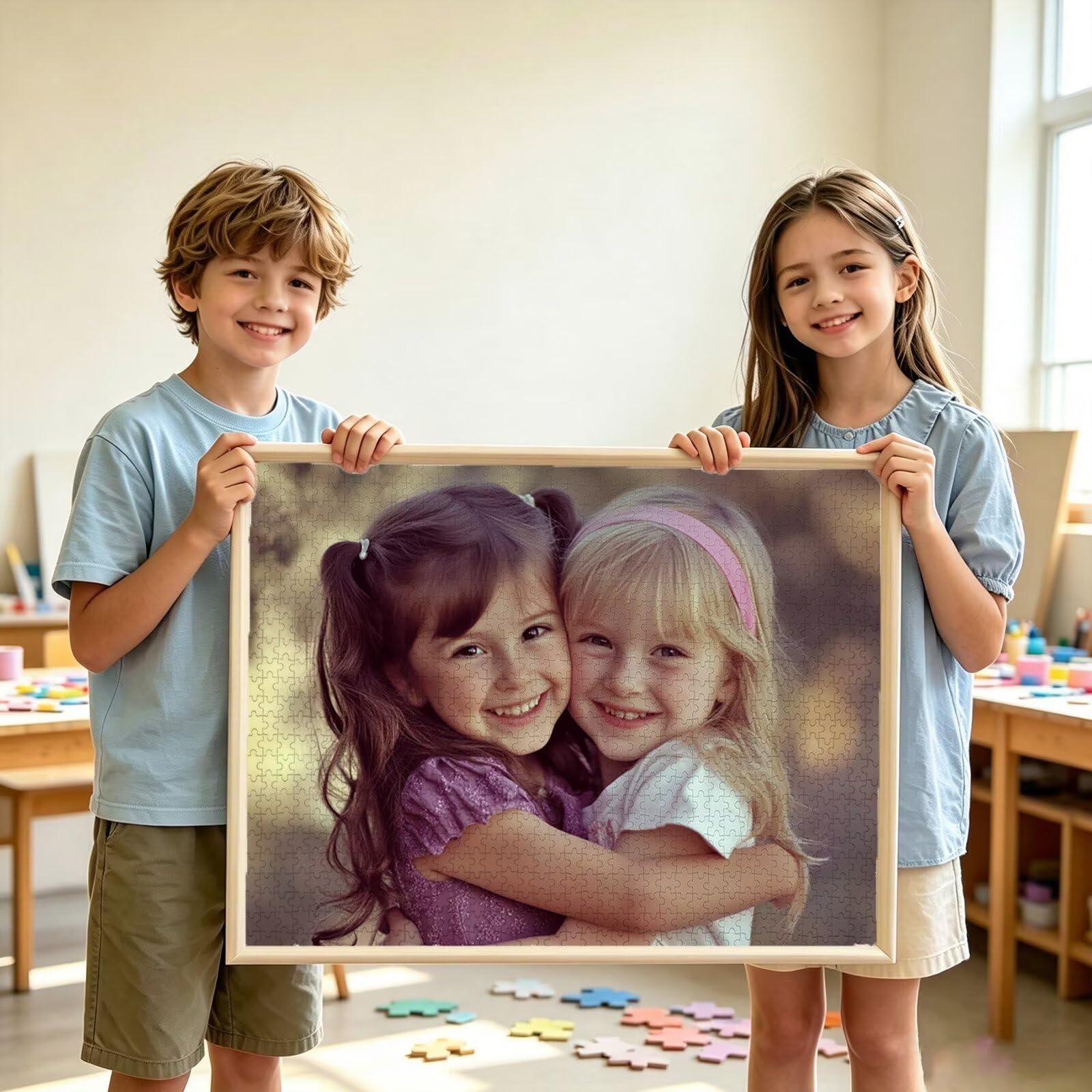 Puzzle Personalizzato con Foto e Testo 5000 Pezzi - Stampa in HD, W-5916