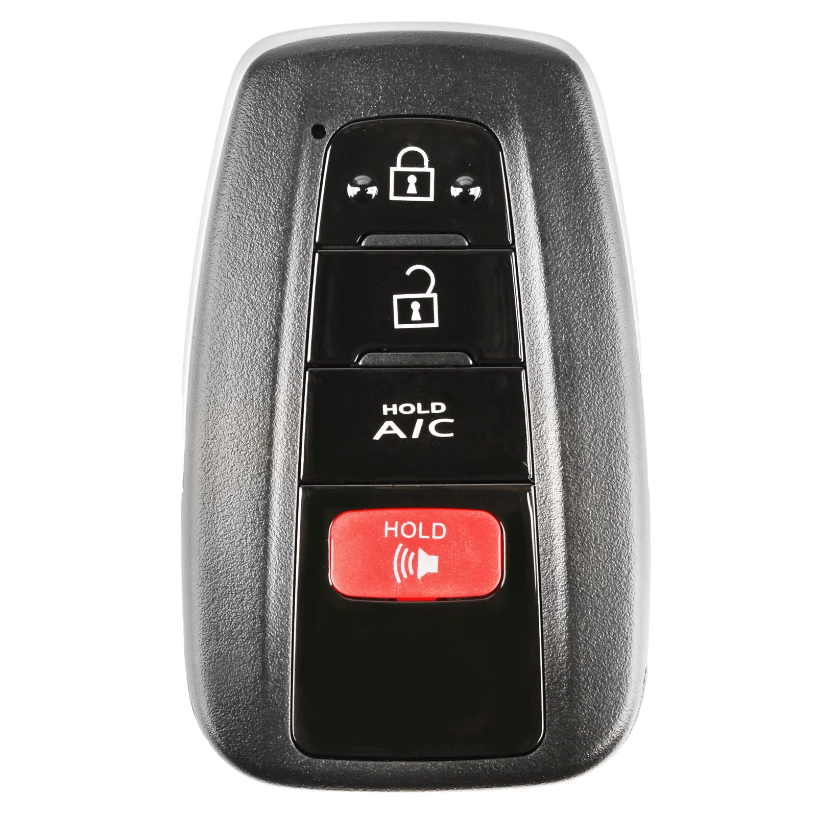 KeylessOption 4-Button AC Key Fob for Toyota Prius Prime (White, ABS Material, Hybrid Car)