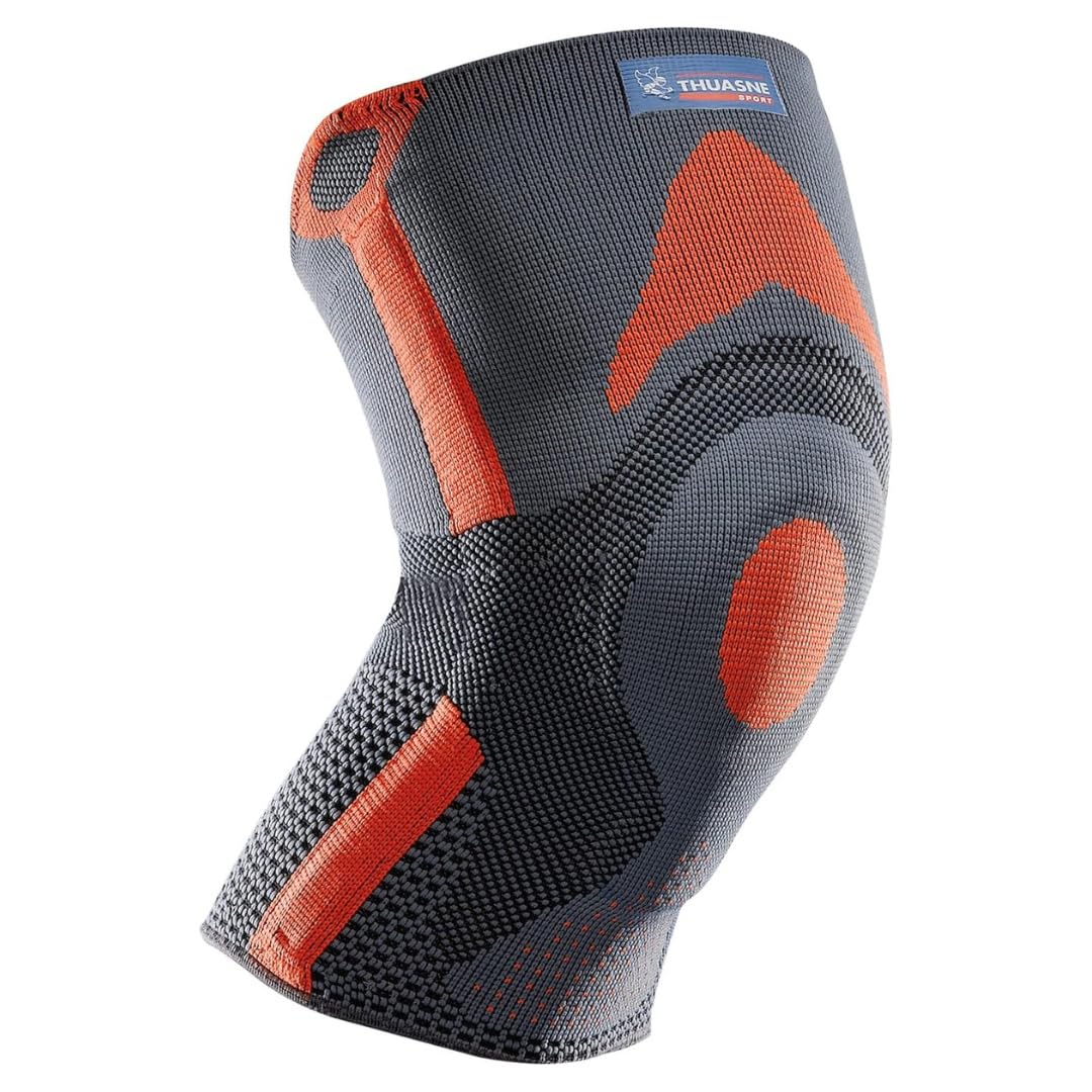 THUASNE SPORT - RODILLERA ROTULIANA REFORZADA - TENDINOPATÍA, INESTABILIDAD ROTULIANA LEVE - TEJIDO COMPRESIVO - ÍNDICE DE SUJECIÓN 3/5 - DISPOSITIVO MÉDICO CE